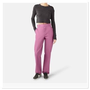 Dickies Women's 874 Straight Leg Work Pants in Pink